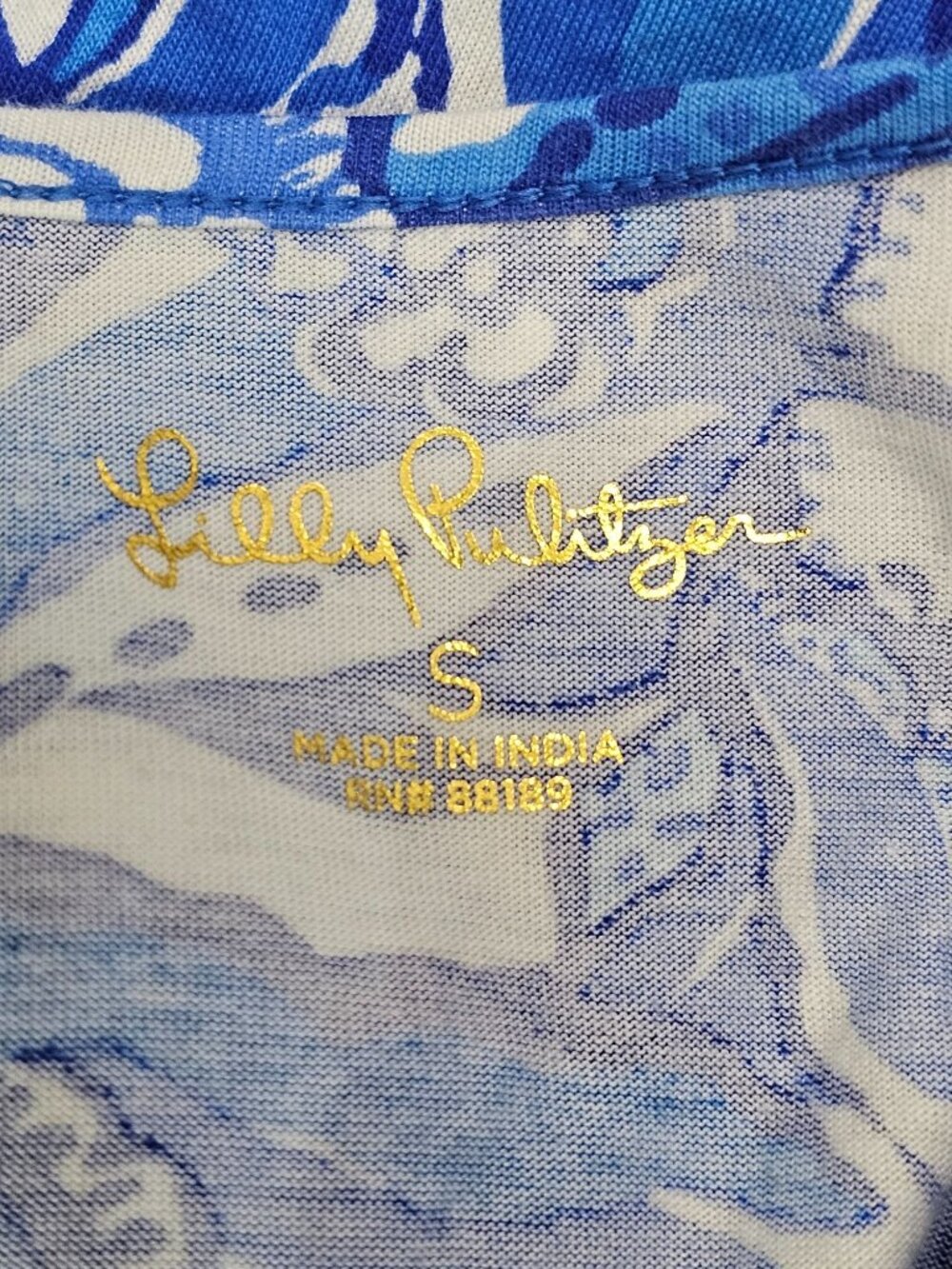 Lilly Pulitzer Wo's Blue Lela Henley Tang Flocking Fabulous Tank Dress Sz S 2785 - Picture 9 of 15